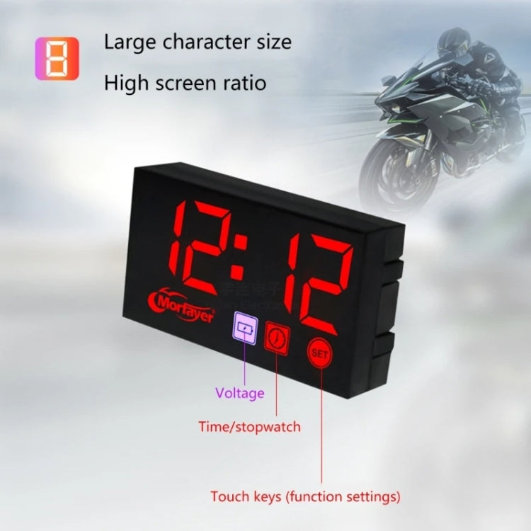 Compact LED Digital Display Time Voltmeter, 3 in 1 Red, 3 in 1 Blue, 3 in 1 White, 3 in 1 Green, 2 in 1 Temperature Red, 2 in 1 Temperature Blue, 2 in 1 Temperature White, 2 in 1 Temperature Green, 2 in 1 Water Temperature Red                          ...