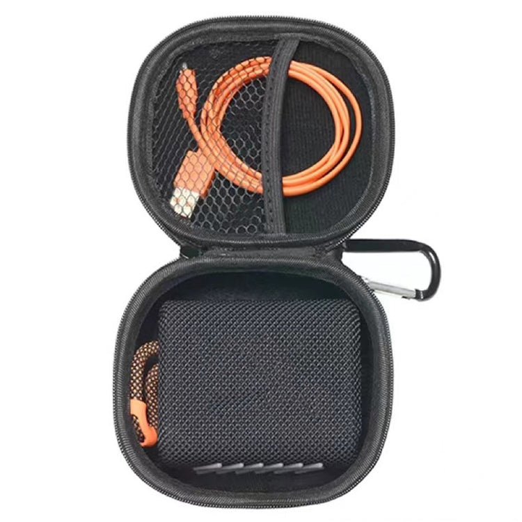 For JBL GO4 Bluetooth Speaker Portable Storage Bag Protective Case, Blue, Black, Black Carbon Fiber