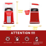 1200W Basket Popcorn Machine Electric Automatic Corn Popper, 220V EU Plug, 110V US Plug, 220V UK Plug, 220V AU Plug
