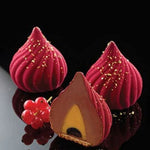 Swirl Mousse Cake Mold Chocolate Baking French Dessert Onion Shape Silicone Mold, GT-105 Single, GT-106 6 Cavity, GT-9 15 Cavity