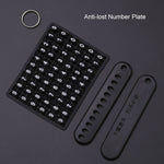 For Toyota Car Key Cover Multifunctional Keychain Anti-lost Number Plate, D4, F4, L4, M5, Q4, P4, X