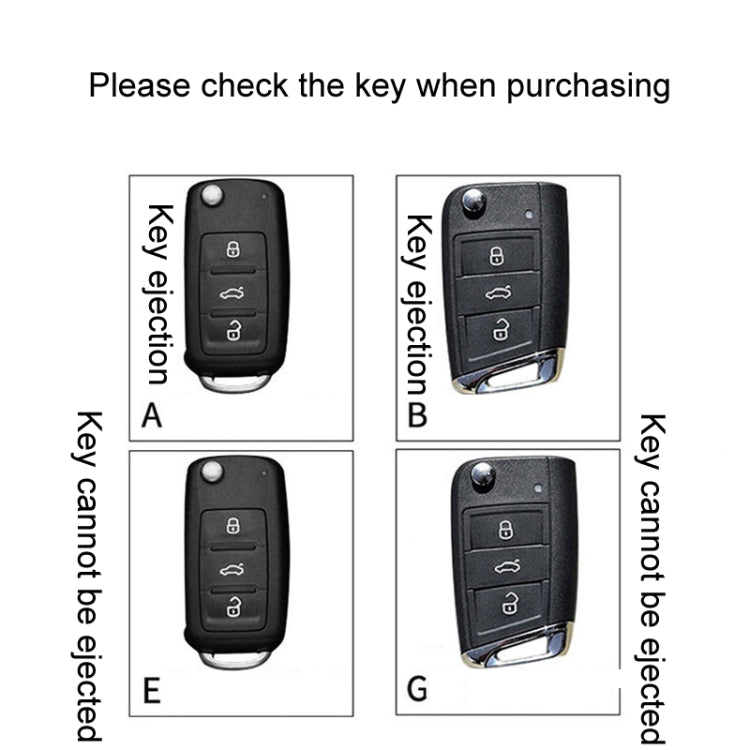 For Volkswagen Jetta Car Key Cover Multifunctional Keychain Anti-lost Number Plate, A, B, E, G