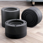 Washing Machine Base Non-Slip Heightening Fixed Shock-Absorbing Foot Pads, Black 3.5cm, Black 6cm, Black 8.5cm