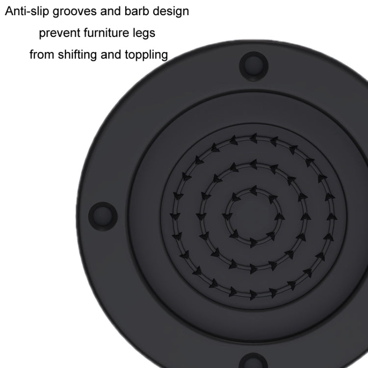 Washing Machine Base Non-Slip Heightening Fixed Shock-Absorbing Foot Pads, Black 3.5cm, Black 6cm, Black 8.5cm