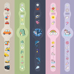 For AirTag 2nd Gen / AirTag 1st Gen Cartoon Watch Strap Locator Silicone Protective Cover Anti-Lost Device Case