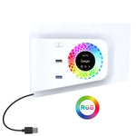 For PS5 Slim ipega PG-P5S019 Temperature Control Cooling Fan Face Cover Cooler + USB HUB with RGB Lights, ipega PG-P5S019