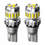 2pcs T10 3030+4014 18LED Constant Current Decoder Indicator Light Reversing Light, T10 (White)