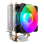 COOLMOON Frost Double Copper Tube CPU Fan Desktop PC Illuminated Silent AMD Air-Cooled Cooler, P2 Magic Moon Edition Single Fan, P22 Magic Moon Edition Double Fan, P2 Streamline Edition Single Fan, P22 Streamline Edition Double Fan
