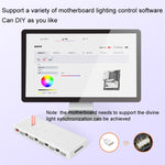 COOLMOON AM10 ARGB+PWM Dual 10 Ports Temperature Control Splitter Case Fan 5V 3Pin HUB