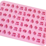 66 Grids Fruit Silicone Fudge Molds Mini Candy Molds, 66 Grids Fruit