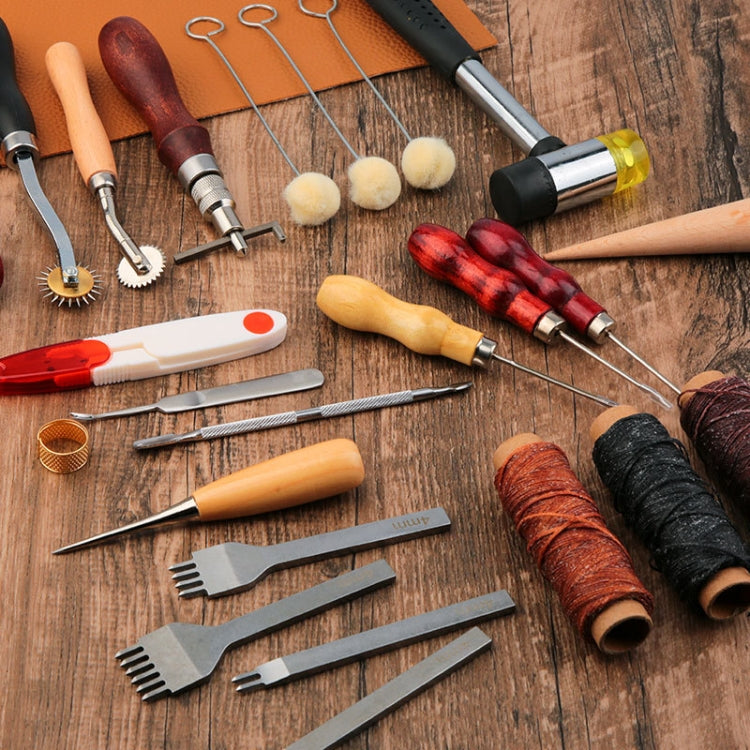 Handmade Leather DIY Making Tool Set, 35pcs/ Set