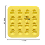 Cute Yellow Duck Silicone Chocolate Mould Fire Lacquer Wax Mold, Yellow Duck