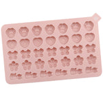 34 Grids Cats Butterfly Flower Silicone Mould DIY Cookie And Candy Decoration Molds, 34 Grids Cats Butterfly Flower
