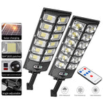 LED Strong Light Double Row Solar Garden Light Induction Street Lamps, E-SMARTER W789A-6, E-SMARTER W789B-6