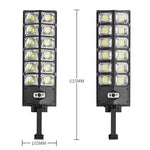 LED Strong Light Double Row Solar Garden Light Induction Street Lamps, E-SMARTER W789A-6, E-SMARTER W789B-6