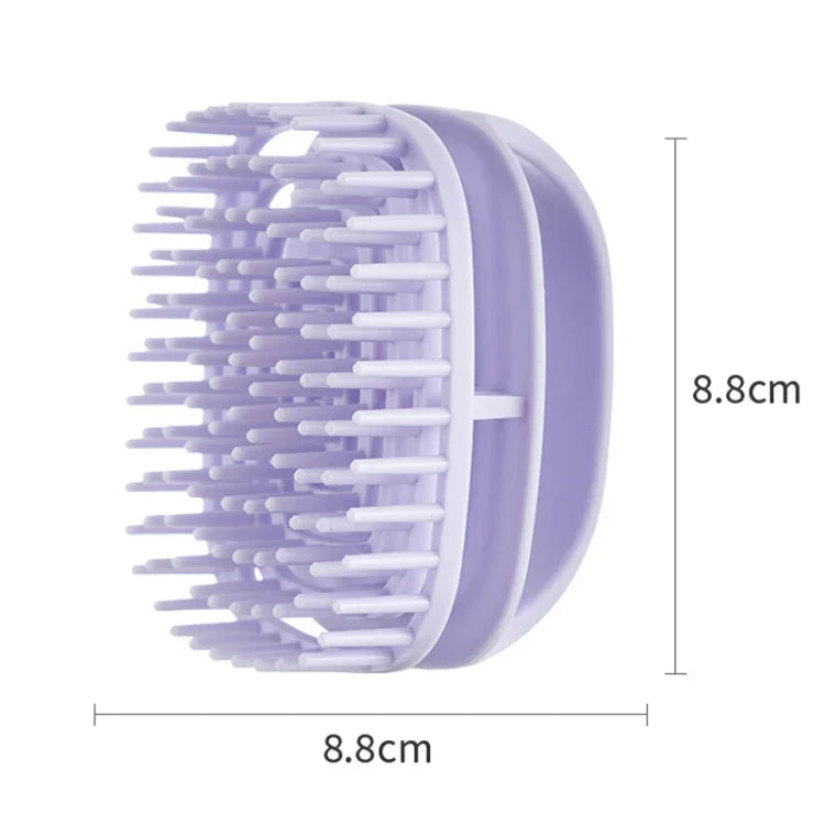 Silicone Shampoo Brush Clean Scalp Massage Brush Wet And Dry Handheld Shampoo Comb