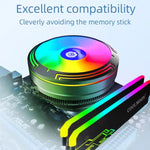 LED Colorful Light 4Pin Cooler Desktop CPU Cooling Fan, Ice Blade W120