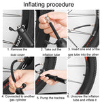 Bicycle High Pressure Pump Home Mini Portable Basketball Inflator Accessories