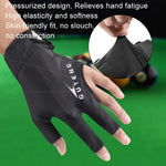 GUTENG Three Finger Thin Breathable Wear-Resistant Non-Slip Snooker Billiard Gloves, Left Hand Half Finger (Printed Black), Left Hand Half Finger (Printed Blue), Left Hand Full Finger (Gray), Left Hand Full Finger (Printed Black)                       ...