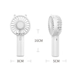 Mini USB Handheld Fan Rechargeable Portable Desktop Phone Holder