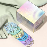 Allsmile 50pcs /Box Rubber Band Hair Circle Headband Girls Hair Tie Headwear