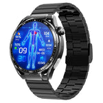 F200 Smart Health Watch ECG Electrocardiogram Blood Sugar Monitoring 1.55 Inch Round Screen, Black Silicone, Black Leather, Black Brown Leather, Black Milan, Black 3-Beads Steel, Black Bamboo, Black Gray Silicone