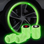 4pcs /Set Luminous Car Motorcycle Tire Modified Valve Cap, Orange Red White Skull, Orange Red Black Flag, Orange Red Red Skull, Orange Red Sports Car, Pink White Skull, Pink Black Flag, Pink Red Skull, Pink Sports Car, Yellow White Skull               ...