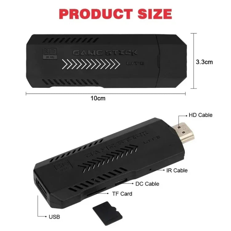 X2 Ultra Video Game Stick Console With 2.4G Double Wireless Controller, 64GB, 128GB, 256GB