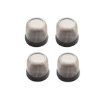 4pcs / Set Thickened Wear-Resistant Table And Chair Leg Covers Household Quiet Non-Slip Stool Foot Protector, Mini Small Round Transparent, Mini Small Round Light Gray, Mini Small Round Light Brown, Mini Small Square Transparent                        ...