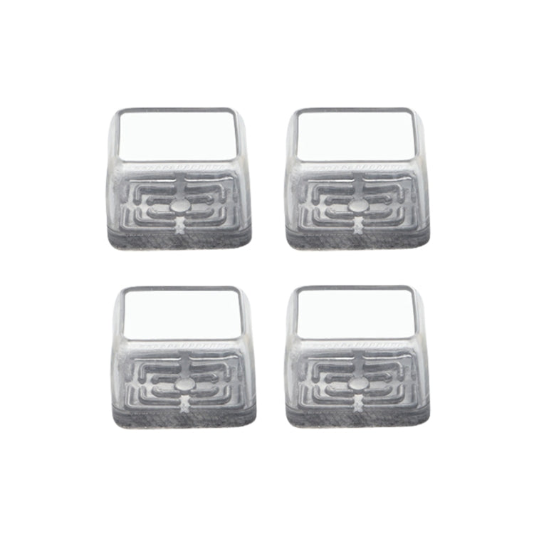 4pcs / Set Thickened Wear-Resistant Table And Chair Leg Covers Household Quiet Non-Slip Stool Foot Protector, Mini Small Round Transparent, Mini Small Round Light Gray, Mini Small Round Light Brown, Mini Small Square Transparent                        ...