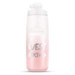WEST BIKING 750ML Bicycle Water Bottle Portable Outdoor Cycling Water Cup, White Pink Gradient, Black Gray Gradient, Blue Gradient, Dark Green Gradient, Green Pink Gradient, Yellow Green Gradient, Black Green Gradient, Black Red Gradient