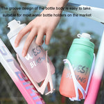 WEST BIKING 750ML Bicycle Water Bottle Portable Outdoor Cycling Water Cup, White Pink Gradient, Black Gray Gradient, Blue Gradient, Dark Green Gradient, Green Pink Gradient, Yellow Green Gradient, Black Green Gradient, Black Red Gradient