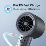 JisuLife FA53 Pro 1 High-speed Powerful Cooling Handheld Small Fan Mini Portable USB Rechargeable Desktop Fan