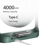 JisuLife FA19 4000mAh Wireless Rechargeable Desktop Mini Fan Silent Portable Fan
