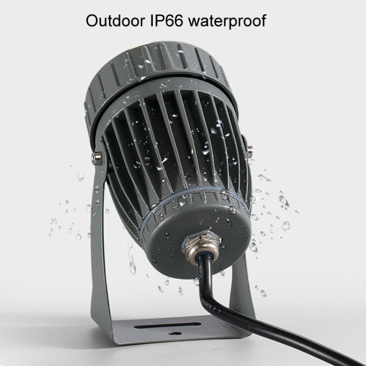 10W One Beam LED Spotlight Outdoor Waterproof Lighting Pillar Wall Light Remote Landscape Lamp, Choose 1 of 3 Colors, Choose 1 of 5 Colors