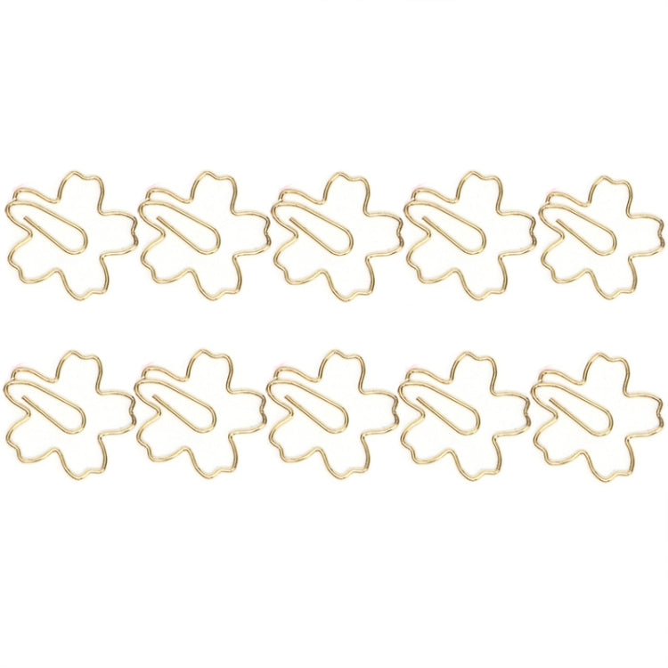 Metal Special-shaped Paper Clips File Classification And Storage Paper Clips, 10pcs /Box Sakura