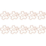 Metal Special-shaped Paper Clips File Classification And Storage Paper Clips, 10pcs /Box Sakura