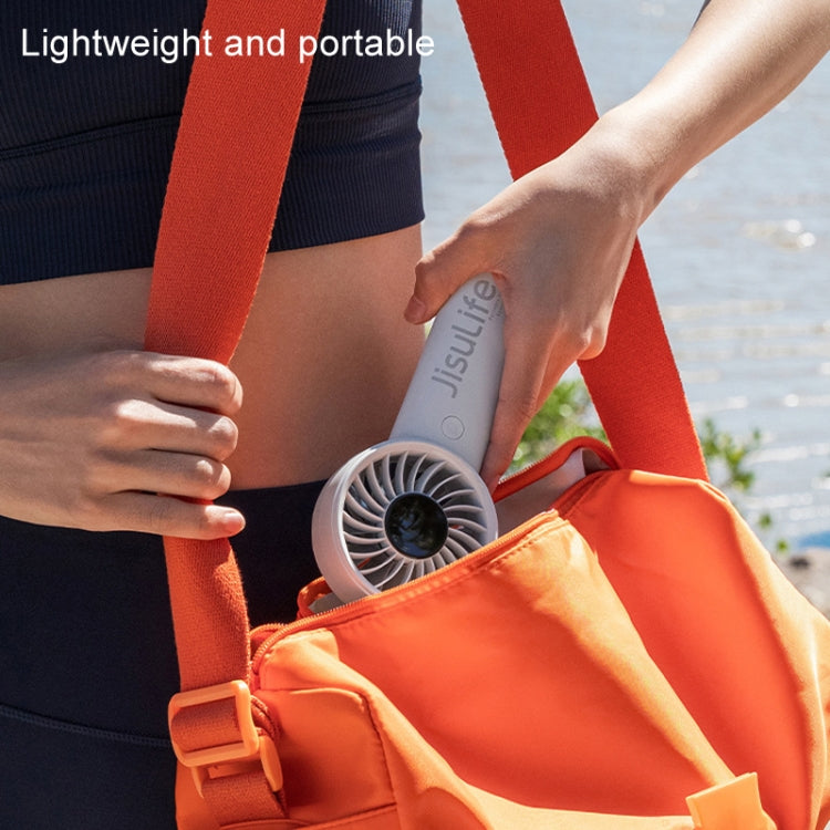 JisuLife Life4 Handheld Portable Small Rechargeable Fan, 3600mAh Gray, 3600mAh Black, 3600mAh Pink, 5000mAh Gray, 5000mAh Black, 5000mAh Pink