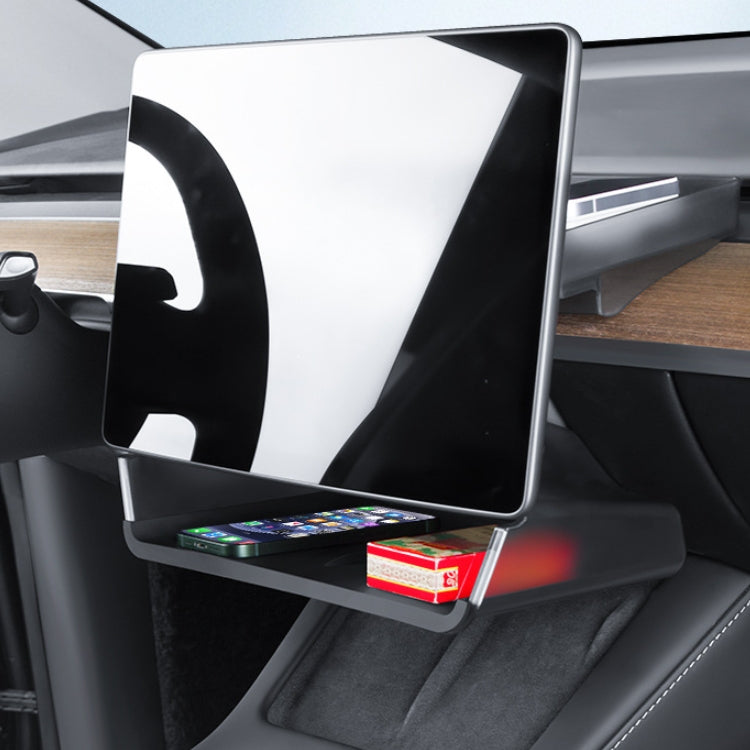 For Tesla Model Y/3 Screen Storage Box, Model Y/3 Translucent Black + Black, Model Y/3 Translucent White + White, 2024 Model 3 Translucent Black + Black