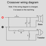 Magenta-2 High And Low 2-Way Audio Crossover Bookshelf Speaker Conversion Divider, Magenta-2