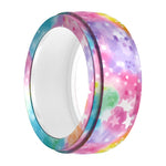 For Samsung Galaxy Ring / Oura Ring Silicone Elastic Printing Cover Scratch Resistant Case, S, M