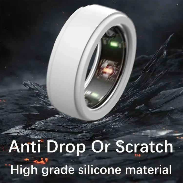 For Samsung Galaxy Ring / Oura Ring Silicone Solid Color Cover Scratch Resistant Case, S
