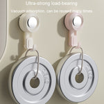 Rotating Suction Cup Hook Wall Mounted Towel Sucker Hooks Reusable Shower Hanger