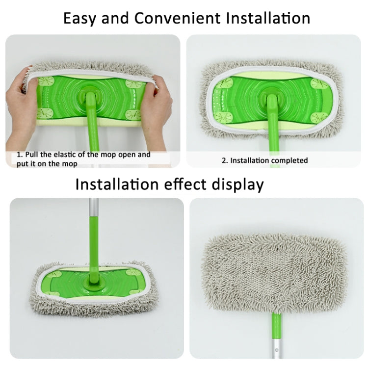 For Swiffer Sweeper and Other 10-inch Flat Mop Replacement Pads, 2pcs Terry Cloth, Coral Fleece Gray, Coral Fleece Green, Stripe Gray, Chenille Green, Chenille Orange, Chenille Gray