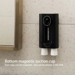540ml  Automatic Mouthwash Dispenser 3 Levels Quantitative with 2 Magnetic Cups, S7 White, S7 Black