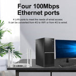 4G CPE Wireless Plug-In Router WiFi 6 Network Hotspot, EU Plug, EC21