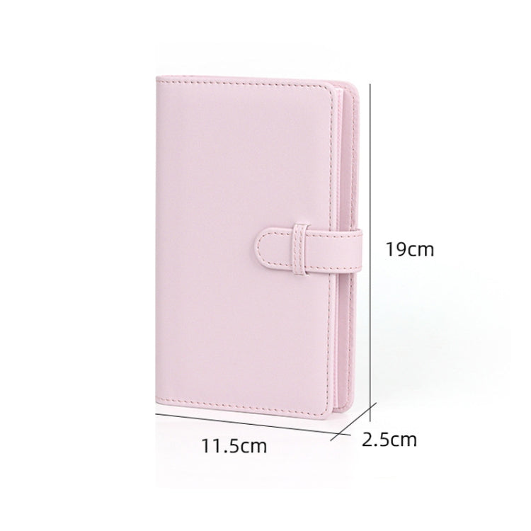 108-Piece Multifunctional 3 Inch Photo Ticket Credit Card Storage Book, Mint Green, Iris Purple, Light Cherry Pink, Hydrangea Blue, Jasmine White, Black Lychee Pattern, Brown Lychee Pattern