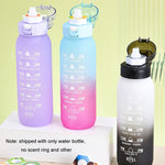 1000ml Large Capacity Tritan Water Mug Gradient Color Outdoor Sports Water Bottle