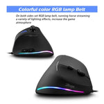 ZELOTES C18 11-Keys RGB Vertical Grip Ergonomic Joystick Programming Gaming Wired Mouse, C18