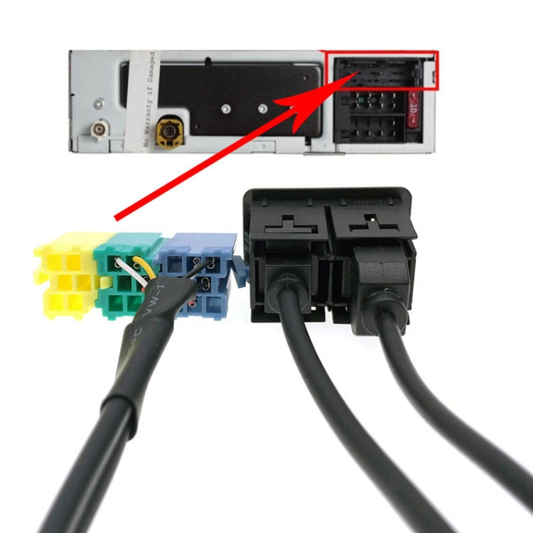 For Hyundai Kia 20 Pin Car CD Changer AUX+USB Audio Cable